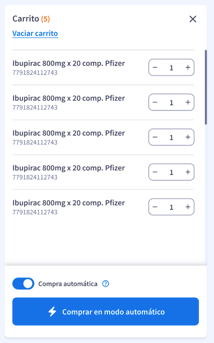 Compra automática ON